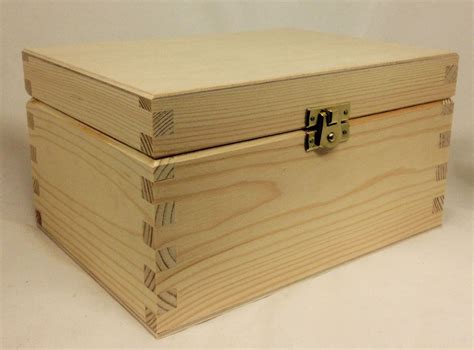 wooden or metal boxes|large wooden storage box with lid.